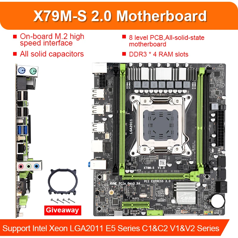 X79 motherboard set with Xeon E5-2630 V2 CPU
