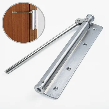 

7.6" Stainless Steel Hardware Door Closer Screws Adjustable Surface Mounted Auto Closing Door Closer Fire Rated Door