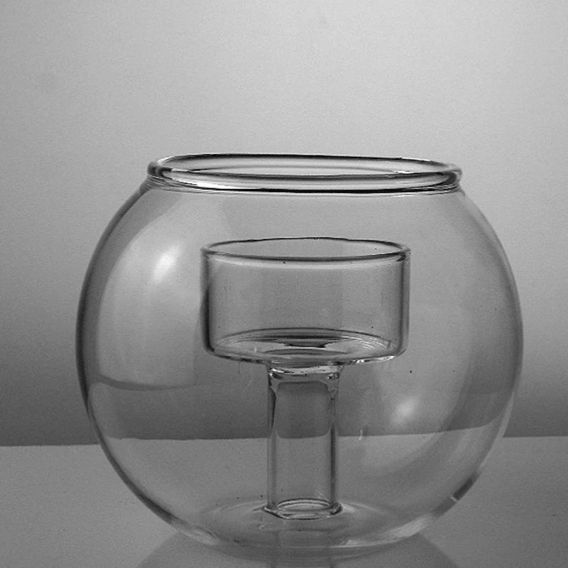 7.5cm Glass Tea light Holder Plant Terrariums Glass Orbs Air