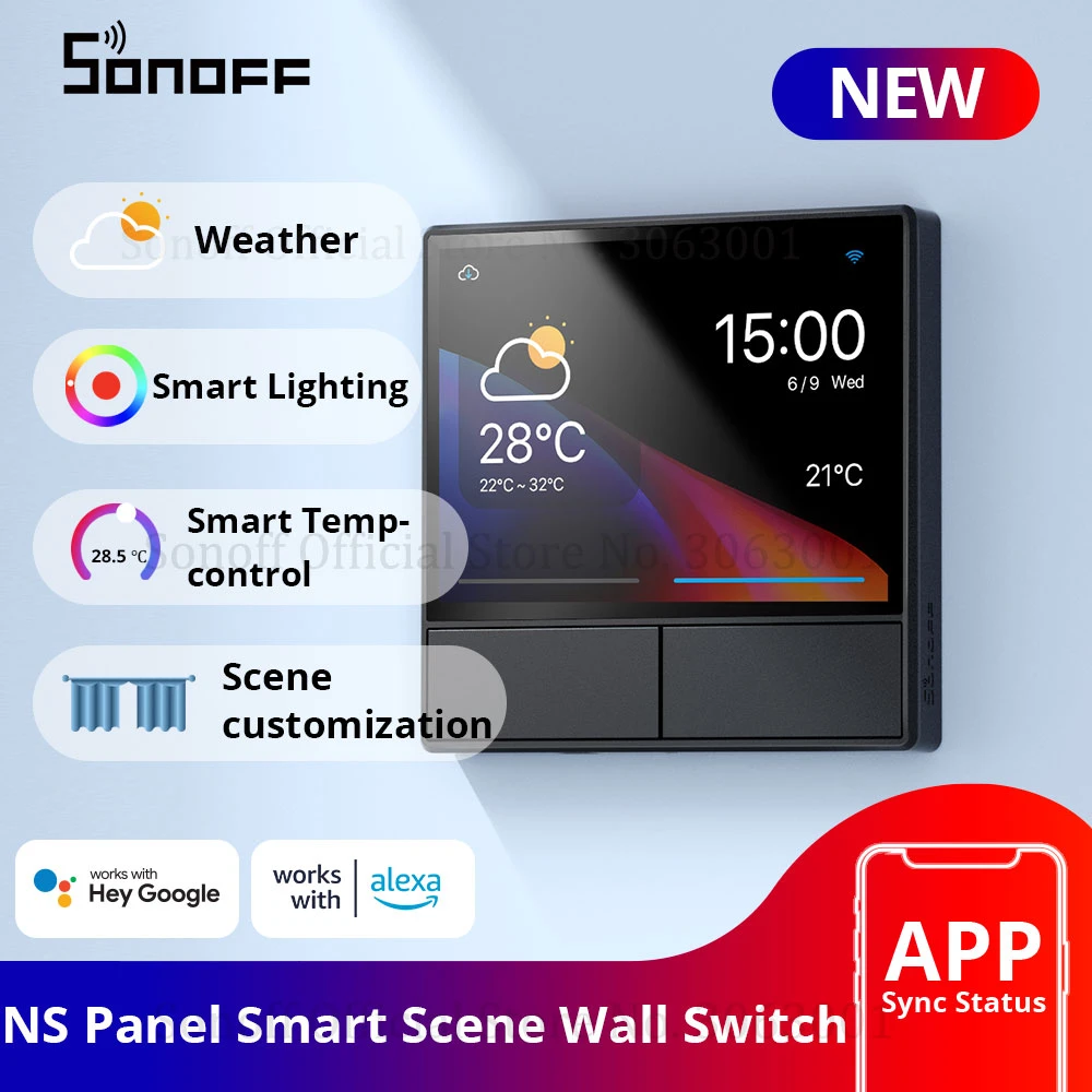SONOFF Interruptor de pared de Escena Inteligente, enchufe de pared inteligente con Wifi, Control todo en uno, para Alexa y Google Home, UE/EE. UU.|Módulos de - AliExpress