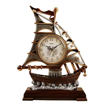 

Luxury European Stye Vintage Table Clock Desk Retro Luxury Table Clock Living Room Calendar Creative Office Desk Accessories