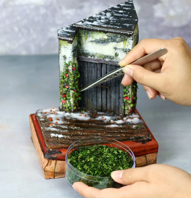 Military Model Leaves Diorama Grass Powder DIY Decoration Sand Table Building Materials Hobby Building Tools 3