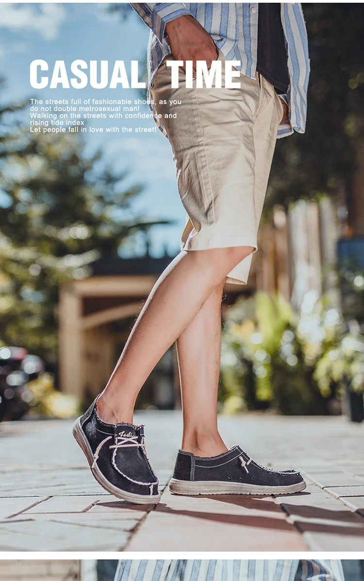 Летняя и осенняя парусиновая Мужская обувь дышащая повседневная мужская Вулканизированная обувь модные джинсы парусиновая обувь без застежки оксфорды Большие размеры 39-48