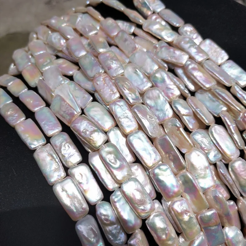

Хорошее качество пресноводный жемчуг Белый/фиолетовый прямоугольник форма 10*20 мм 14 "FPPJ Оптовая Продажа Натуральные бусы с разводами, свободные бусины для самостоятельного изготовления ювелирных украшений