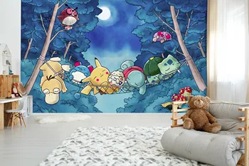 

[Self-Adhesive] 3D Murals For Pokemon 872 Japan Anime Wall Paper mural Wall Print Decal Wall Murals Belly