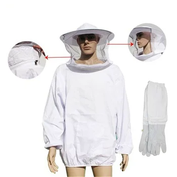 

Beekeeping Protective Clothing + Gloves Kit Bite Defend Safety Suit Protection Bee Protective Clothing 2020 For Home Diy Tools