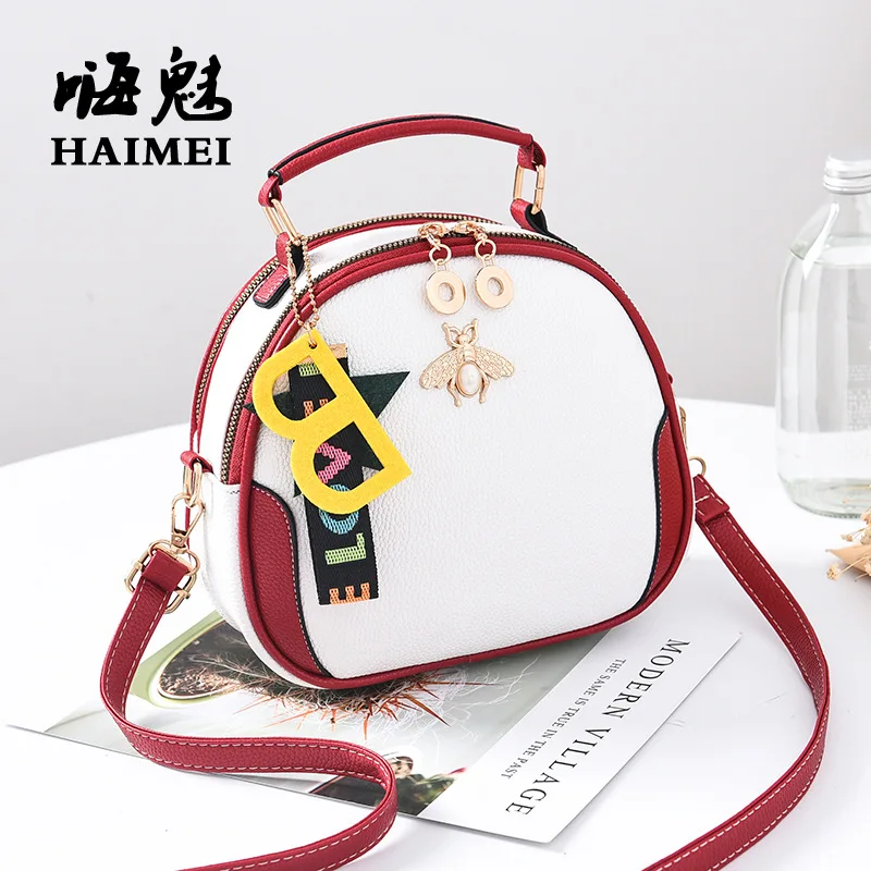 

WOMEN'S Fashion Handbag Small round Bag 2018 New Style Versatile Bag Cute mi feng bao Shoulder Handbag