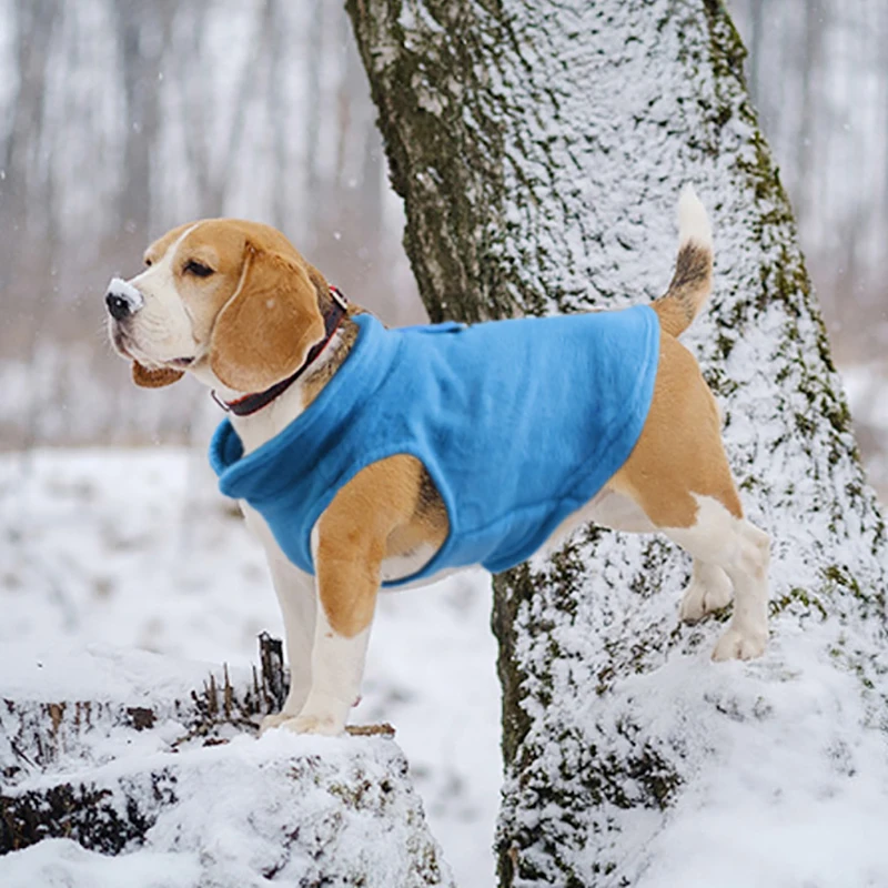 Pet Dog Clothes Winter Warm Soft Vest Puppy Coat Breathable Fleece Clothing Outdoor Coat Clothes for Dogs Pet Supplies