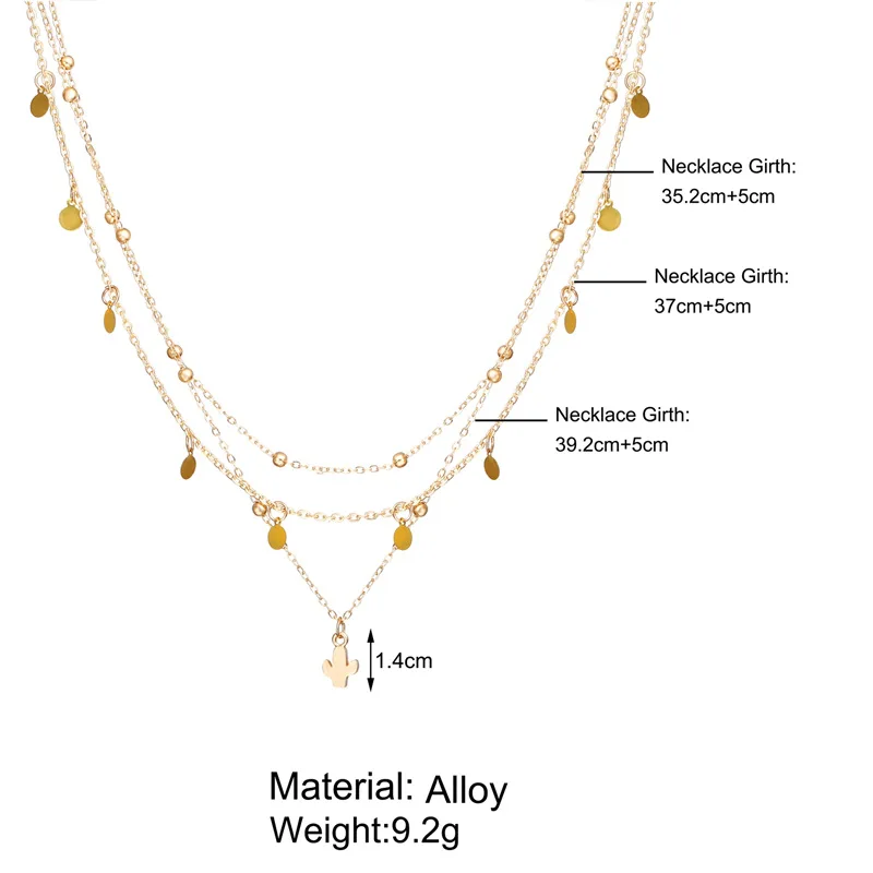 Винтажное многослойное ожерелье IF ME в стиле бохо с золотыми металлическими монетами для женщин, женская модная цепочка, длинное колье, ожерелье с подвеской, ювелирное изделие