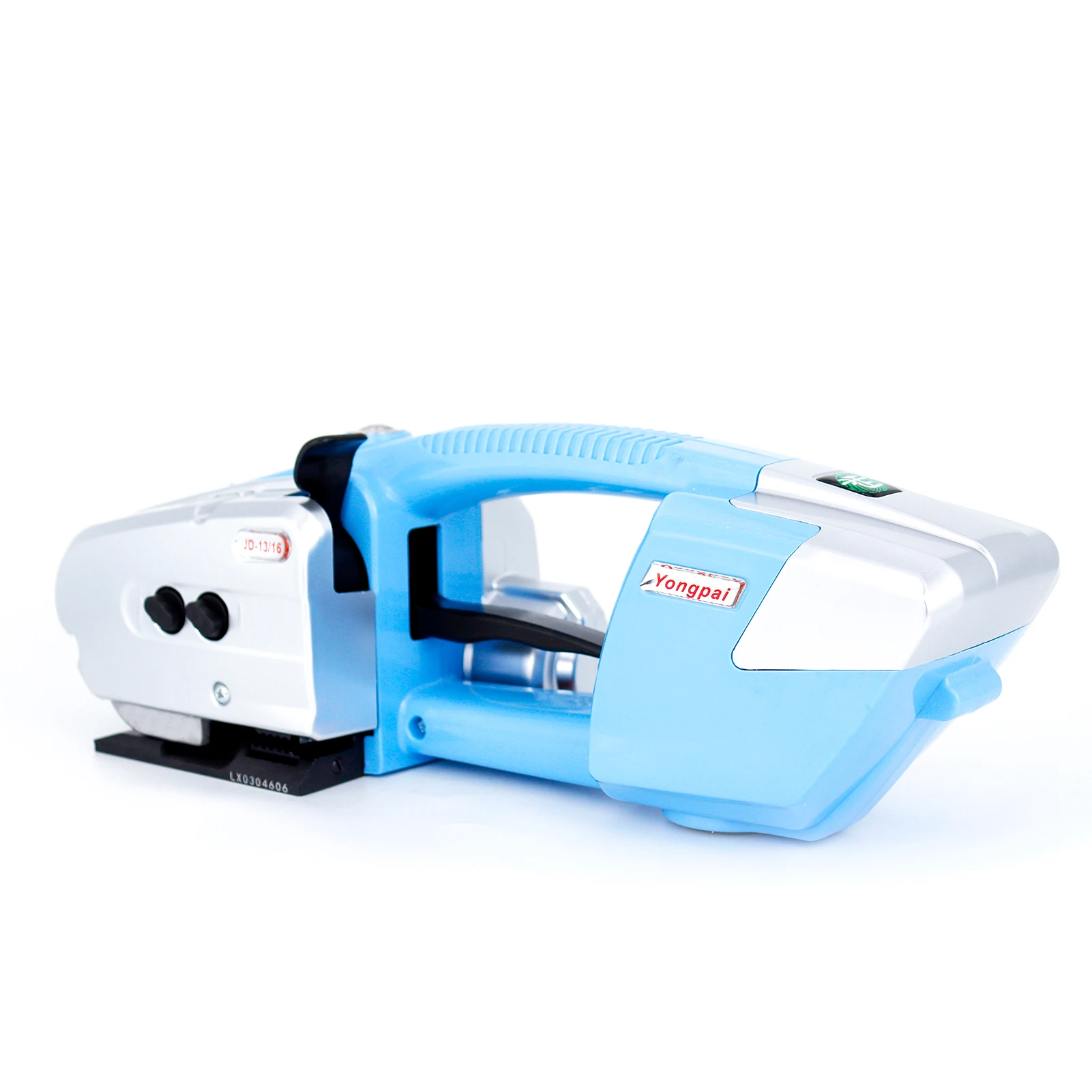 BAOSHISHAN Electric Welding Strapping Tool for 1/2 in-5/8 in PP/PET Straps Battery Powered Automatic Hot Melting Strapping Banding Machine Dark Blue 