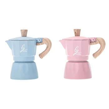 

Coffee Maker Aluminum Mocha Espresso Percolator Pot Coffee Maker Moka Pot 6Cup Stovetop Coffee Maker 300Ml