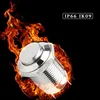 1Pcs 12mm Metal Push Button Switch Latching/Momentary Waterproof and Flame Retardant High/Flat Round 2 Pins Nickel Plated Brass ► Photo 3/5