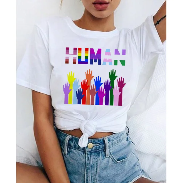 Pride Lgbt/футболки с радужным принтом для мужчин и женщин; Летняя Повседневная футболка с надписью Love is Love; одежда унисекс