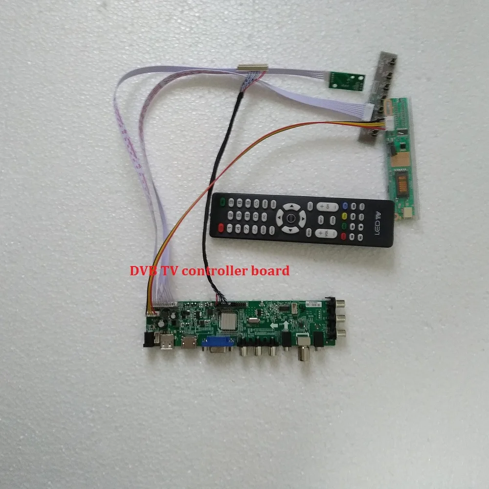 Комплект для LP154W01 плата контроллера 30pin DVB-T DVB-C USB AV digital 1 CCFL 1280X800 15," HDMI lcd tv панель VGA