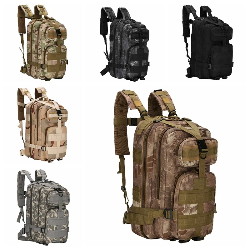

Large size Tactical Waterproof Camping Hiking Rucksack Wear-resistant Outdoor Sport Fishing Hunting Bag Military Backpack