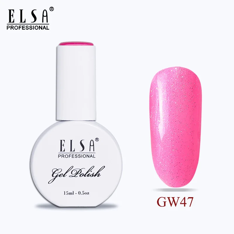 Elsa 15 мл УФ-гель для ногтей Топ УФ светодиодный Гель-лак для ногтей Гибридный 120 цветов впитывающий Гель-лак для ногтей - Цвет: GW97
