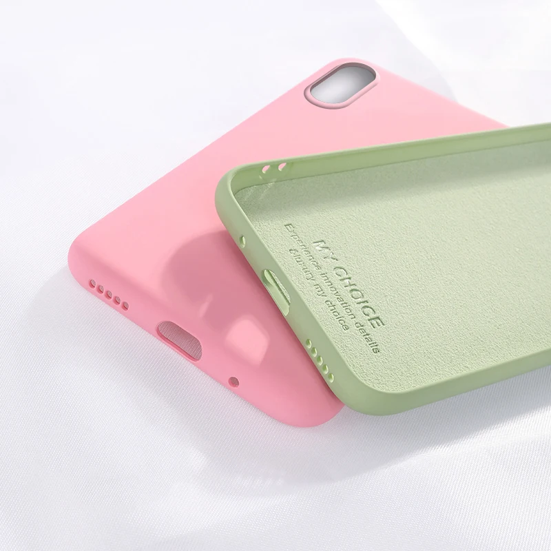 

Liquid soft silicone phone Cases For iPhone XR XS Max 6 6S 7 8 Plus X case for iPhone XI XIR XIS MAX 2019 baby skin smooth Cover