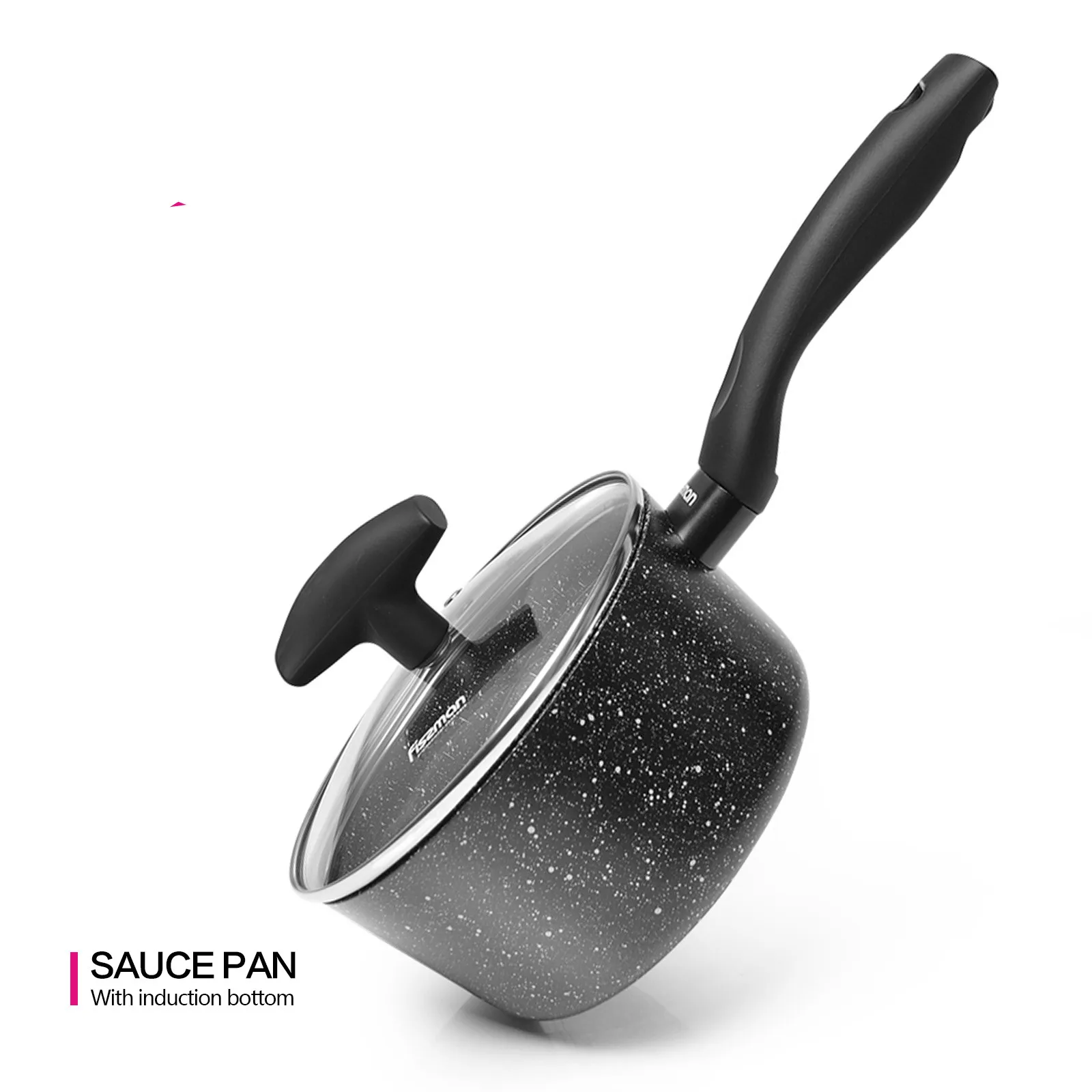 

1.7L with glass cover non-stick marble coating aluminum induction bottom FIORE Series