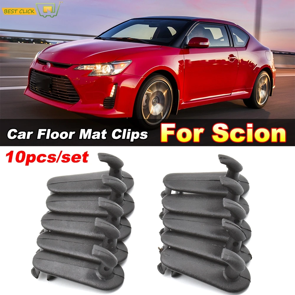 10pcs Car Floor Mat Clips Carpet Retainer Grips Holders Fixing Clamps