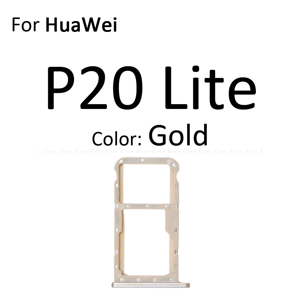 Micro SD sim-карта слот, разъем для лотка адаптер Коннектор кард-ридера для HuaWei P20 Pro Lite контейнер держатель запасные части