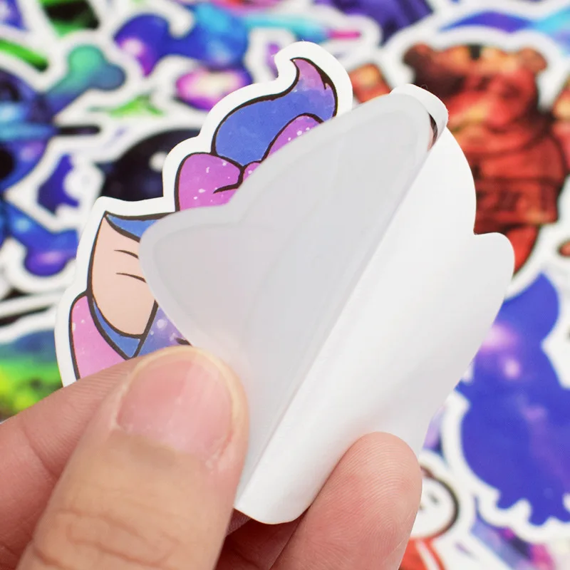 50 PCS Mixed Galaxy Stickers Stars Dream Anime Cartoon Stickers for Laptop Computer Skateboard Luggage Phone Moto Car Decals