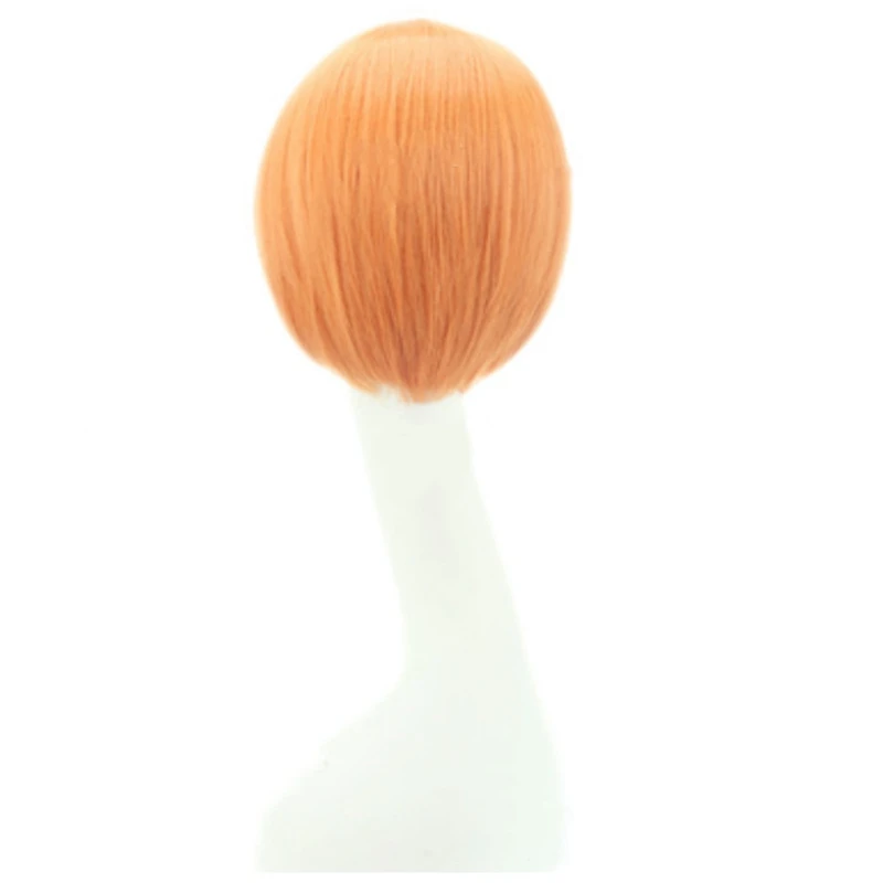 Аниме Love Live Rin Hoshizora парики для косплея короткие оранжевые термостойкие синтетические волосы для Хэллоуина Косплей парик высокое качество
