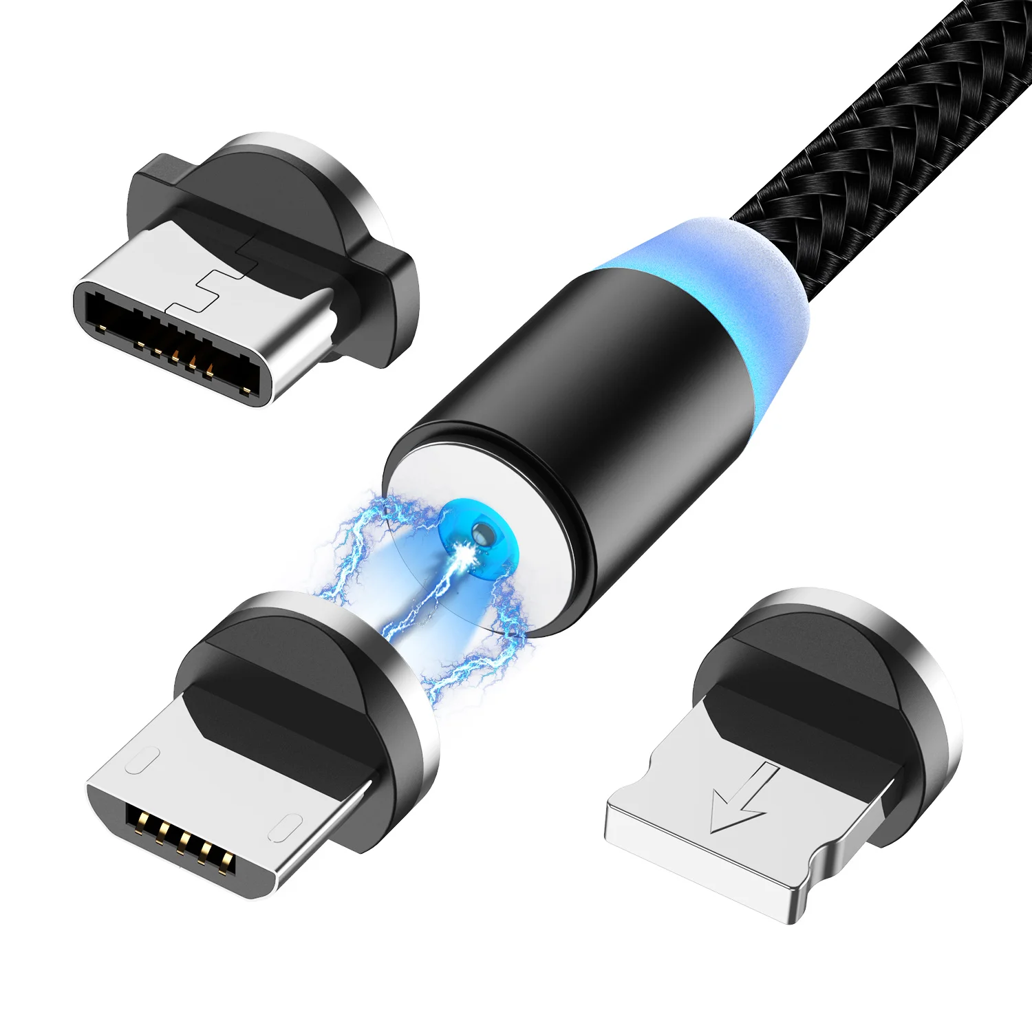 Магнитный кабель для Android USB быстрой зарядки type C магнитное зарядное устройство