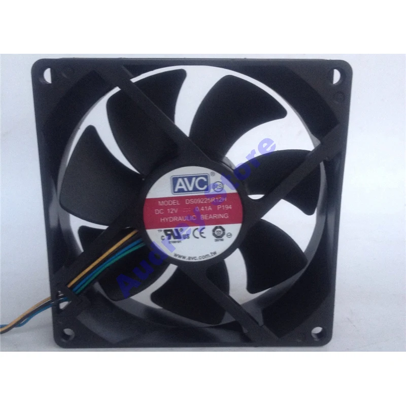 AVC 9 см 9025 DS09225R12H 12В 0.41A 4-проводной вентилятор шасси CPU 4 91 Вт 3800 об/мин 67.80CFM