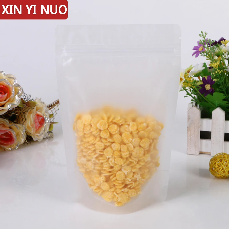 

100 PCs/Lot,Matt Resealable Stand Up Bag with Zipper,Self Adhesive Plastic Bag,Food Grade,Bean Pack Pouch,Logo,Custom Printed