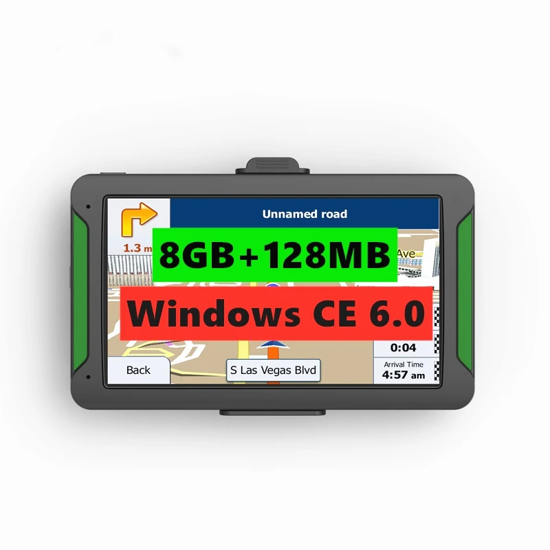 Odare 7 дюймов HD автомобиль/грузовик gps навигация 800 м/8 ГБ/128 Мб карты для России/Беларуси/Казахстана Европы/США/Канады gps навигатор WINCE - Размер экрана, дюймов: ODR-2