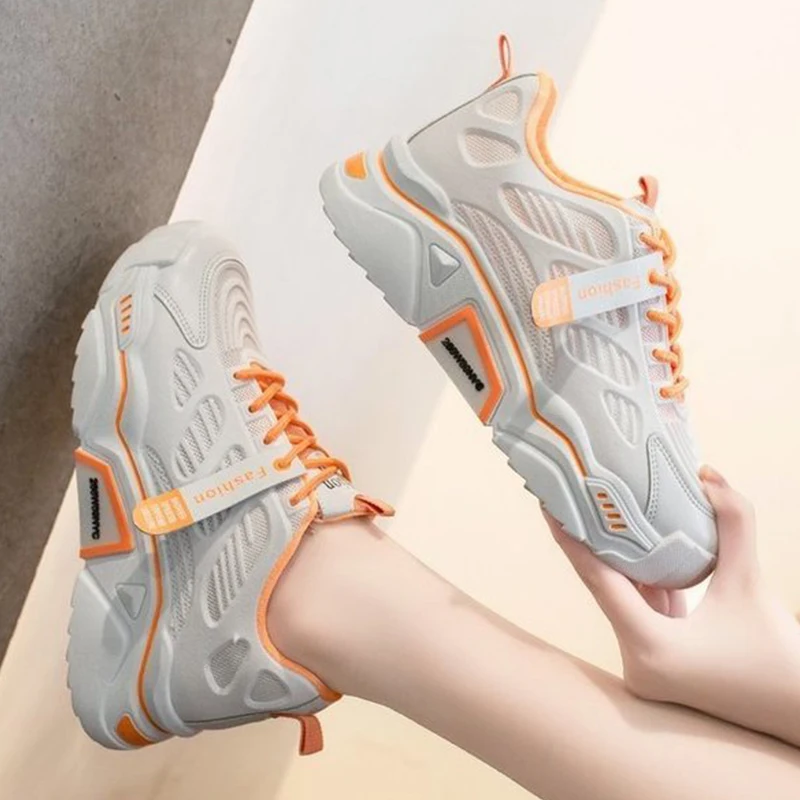 

Women's Sneakers 2020 Summer Platform shoes Mesh Breathable super running walking shoes Fashion Dad Shoes Platform Sneakers
