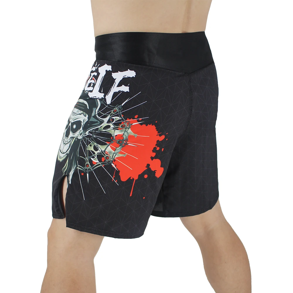 FTEIF ММА дышащие ожесточенные боевые камуфляжные боксерские шорты Тигр Муай Тай ММА шорты для кикбоксинга Санда шорты для тайского бокса дешево