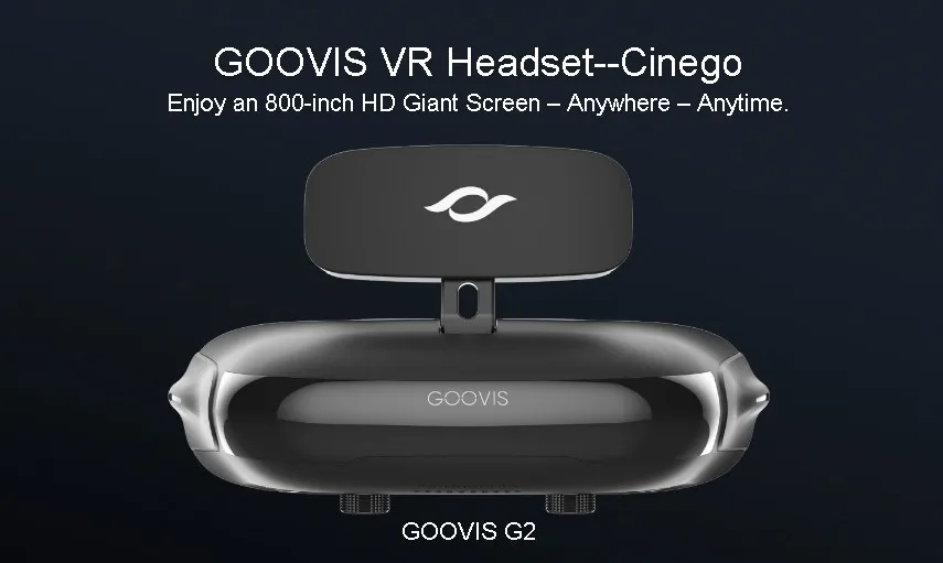 GOOVIS Cinego G2 кинотеатр VR Гарнитура 3D очки для кинотеатра с Sony OLED 1920x1080x2 HD гигантский
