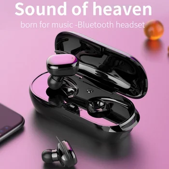 

TWS wireless headphone Bluetooth5.0 earphones Sport Portable Touch Earbuds 3D Stereo Sound Headset With Microphone earphone