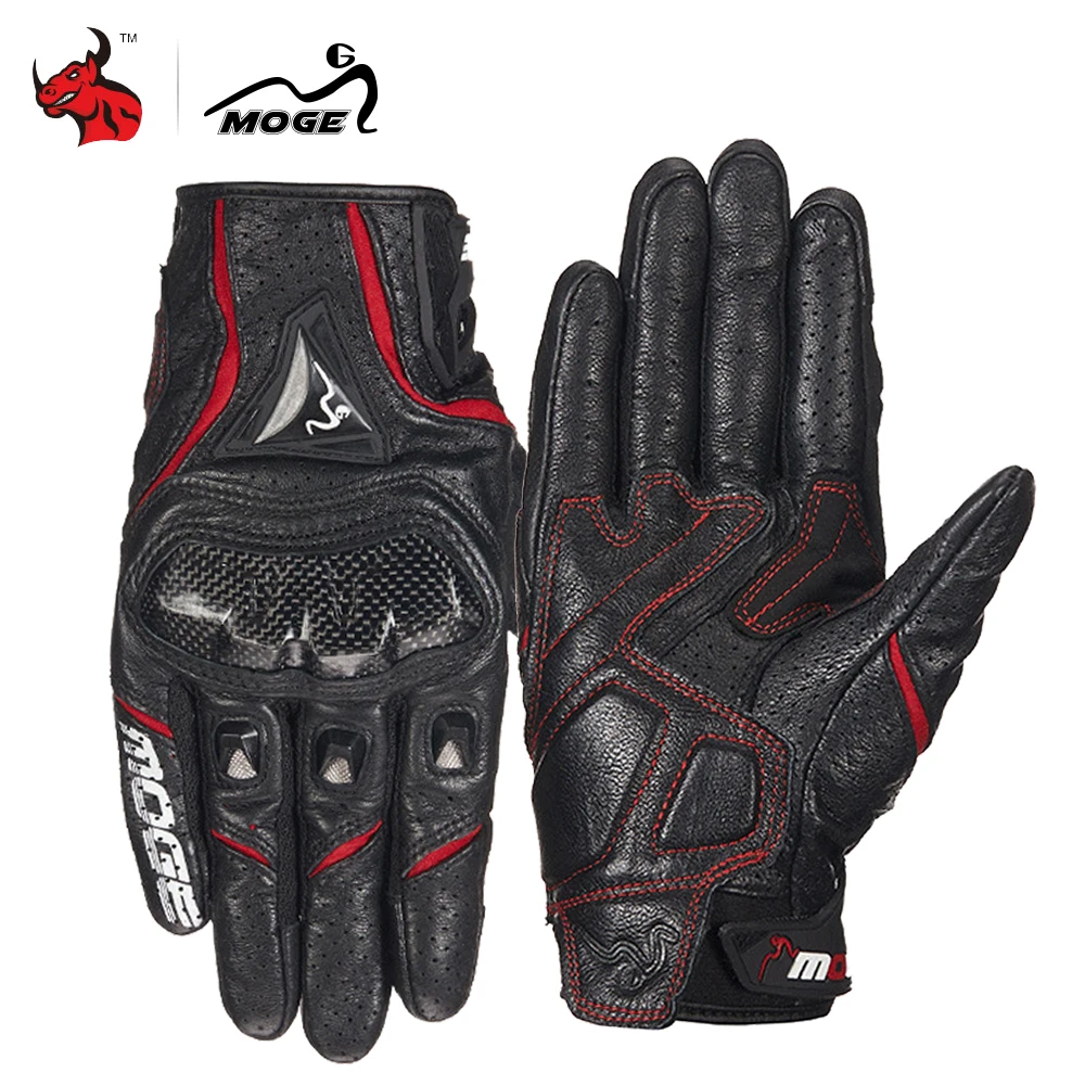 New MUSTANG Leather Ladies Mens CE Armour Motorbike Motocross Motorcycle Gloves 