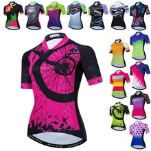Weimostar damska różowa koszulka kolarska letnia koszulka rowerowa z krótkim rękawem oddychająca koszulka rowerowa górska antypoślizgowa odzież rowerowa tanie tanio CN (pochodzenie) POLIESTER SHORT WOMEN Cycling Jersey Women Shirt summer Koszulki Częściowy suwak Pasuje dla większych rozmiarów niż zwykle Proszę zapoznać się z następującą informacją o rozmiarach ze sklepu