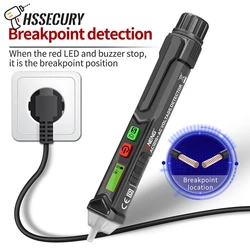Stylo de Test électrique AC1010, sans contact, détecteur de tension AC, compteur avec indicateur lumineux LED, stylo de Test électrique 12V 1000v 