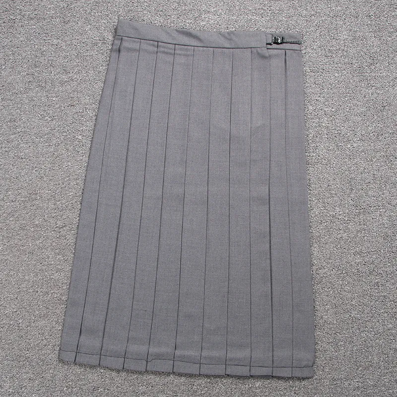 School Dresses Sailor Suit Plain Pleated Skirt Jk Uniforms Cosplay College Middle School Costume Black Blue Gray Short Skirt japanese school uniform,japanese schoolgirl skirt