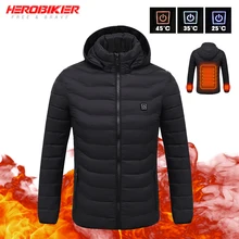 HEROBIKER 2019 New Motorcycle Jacket Men Autumn Winter USB Infrared Heating Jacket Moto Jacket Thermal Motorbike Riding Jacket Hooded HEROBIKER 2019 New Motorcycle Jacket Men Autumn Winter USB Infrared Heating Jacket Moto Jacket Thermal Motorbike Riding Jacket Hooded