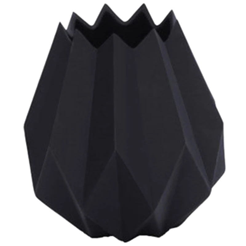 

Fashion Origami Vases Ceramic Tabletop Big Vase Home Decoration Vase Modern European Style Flower Vase Household Decoration