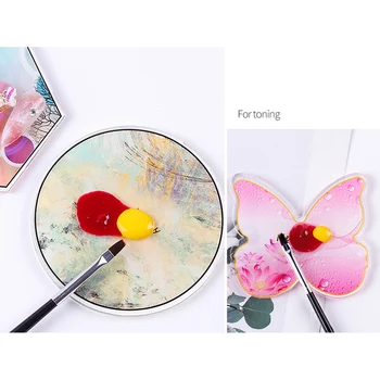 

Resin Nail Color Mixing Palette Gel Polish Drawing Stand Shelf Color Paint DIY Nail Display M88