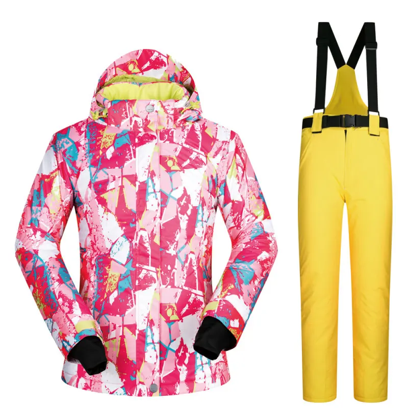 Толстый комбинезон, женская верхняя одежда для сноуборда, высококачественный лыжный костюм, мужские куртки для катания на лыжах+ брюки, водонепроницаемая ветрозащитная верхняя одежда