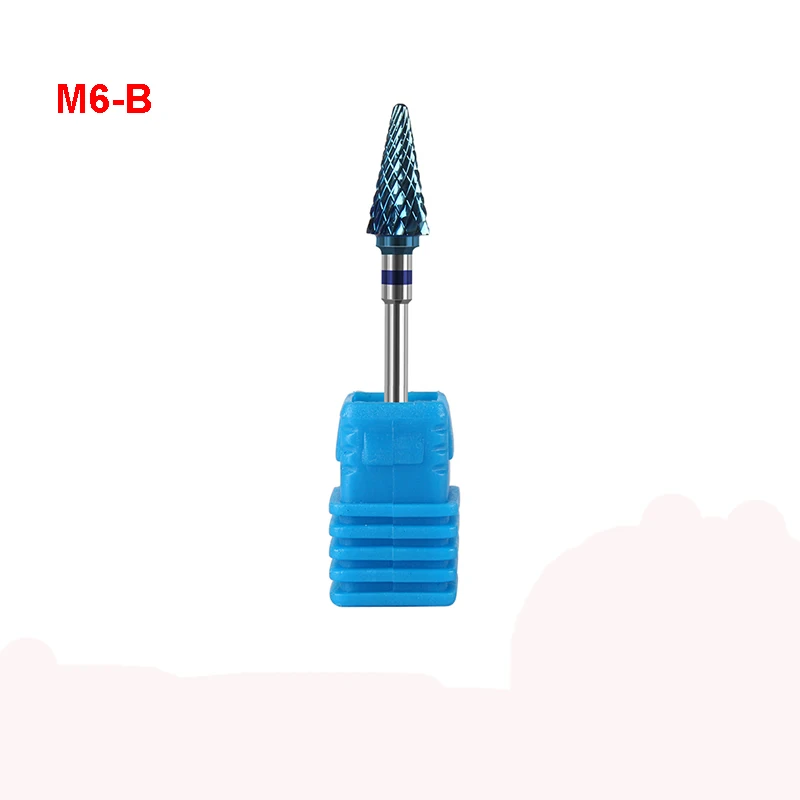 Сверла для ногтей YBLNTEK, электрическая дрель, маникюрный станок, фрезы для маникюра, пилочки для ногтей, инструмент для удаления геля - Цвет: M6-B