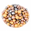 LOFCA 20pcs Metallic Golden Print Silicone Beads 19mm Food Grade Silicone 12mm Sliver Pearl Teether Beads DIY Teething Nursing 3
