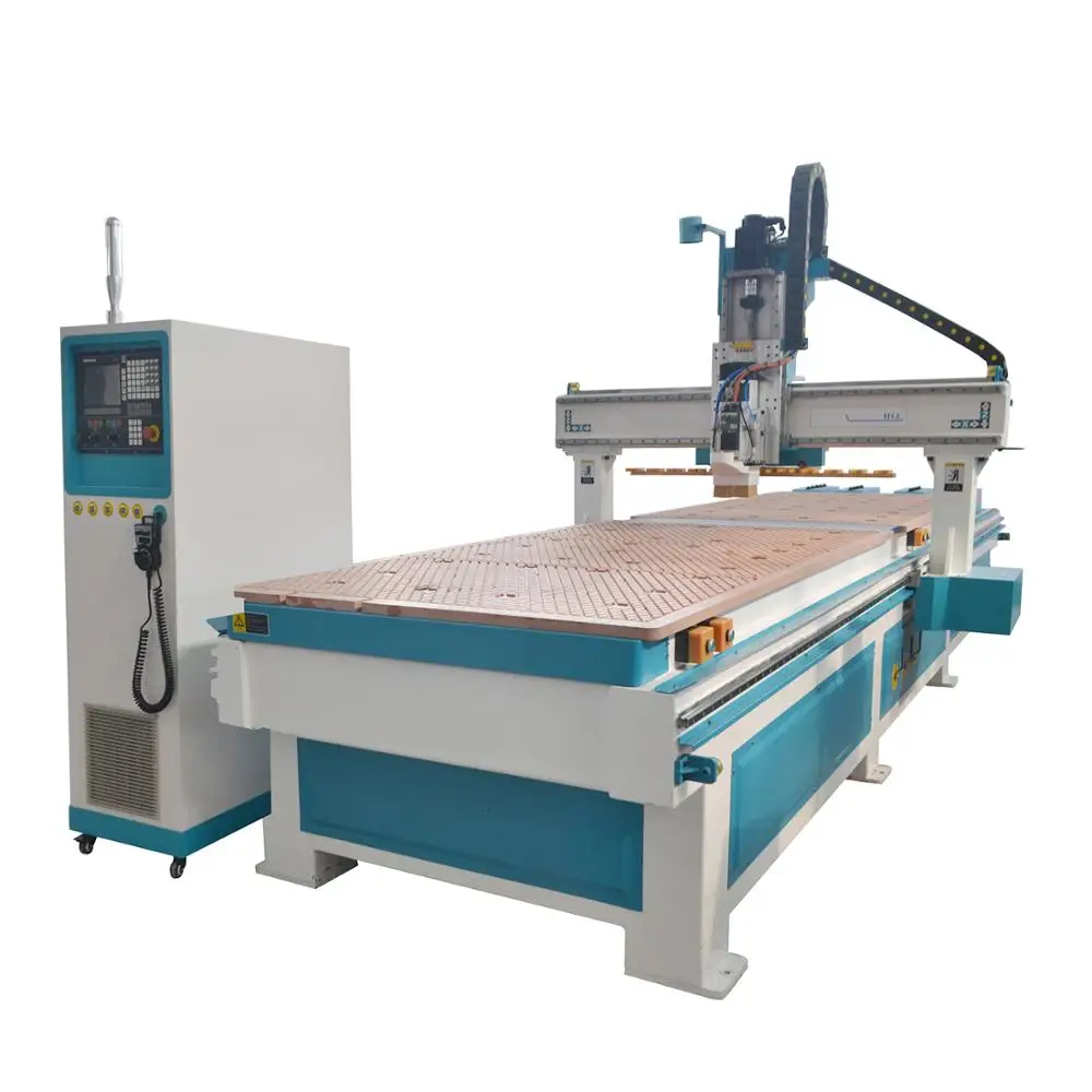Сверхмощный мульти-головок пневматический ATC 1325 древесины cnc маршрутизатор машина для мебели