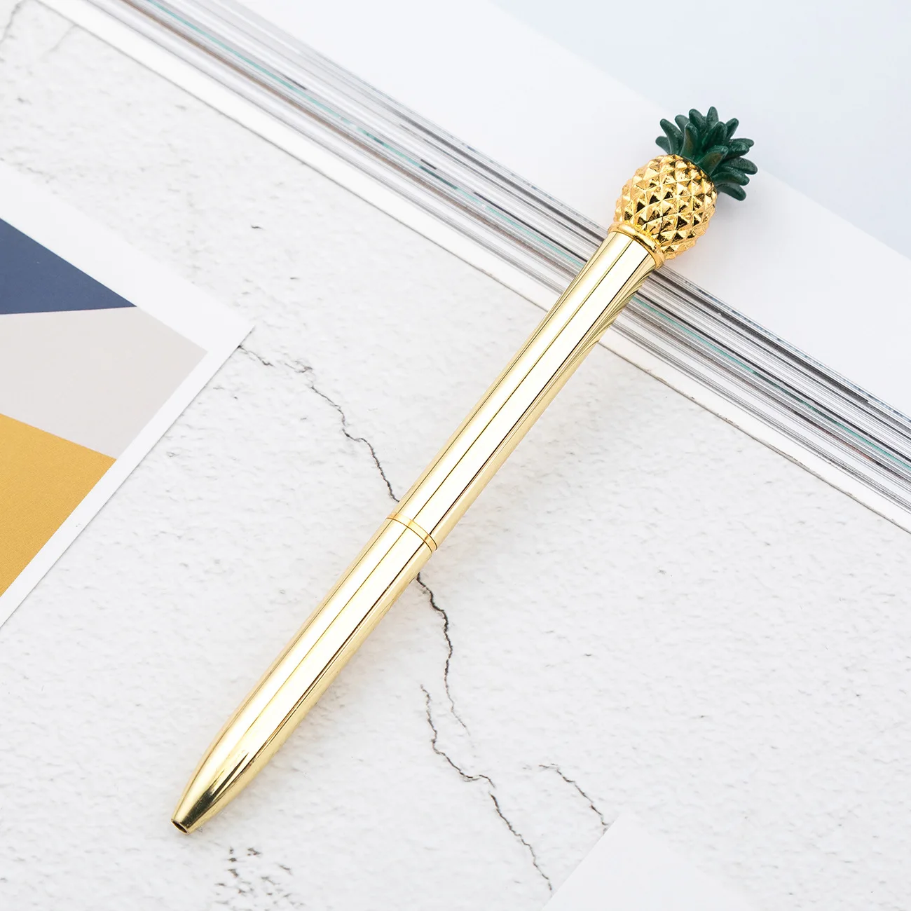 Ballpoint Pen 1 Piece Cute Metal Pineapple