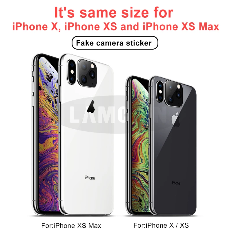 Для Iphone X Xs Max камера наклейка Второе изменение 11 Pro Max 11pro наклейка на рассеиватель Модифицированная крышка камеры титановый сплав 10 протектор