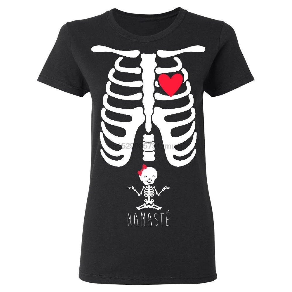 Halloween Funny Pregnant Xray Skeleton 