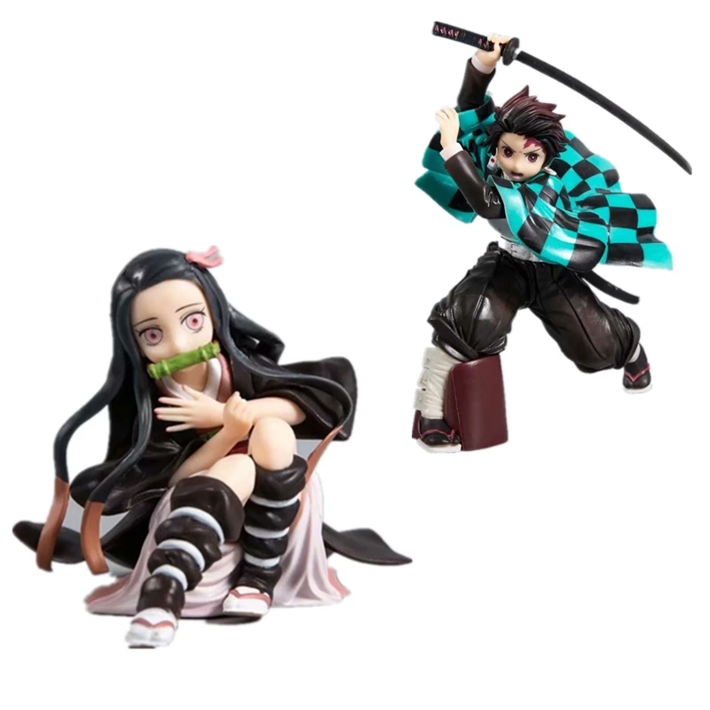 10-15 см аниме фигурка демона Slayer: Kimetsu No Yaiba Аниме Фигурка Kamado Nezuko/Tanjirou игрушки ПВХ