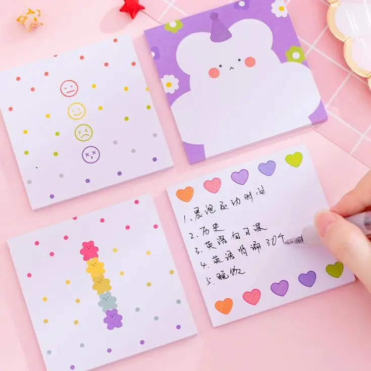 Новое поступление 50 листов Kawaii корейский цветок блокнот Бумажная книга-блокнот Ежедневный список школа планирования канцелярские принадлежности